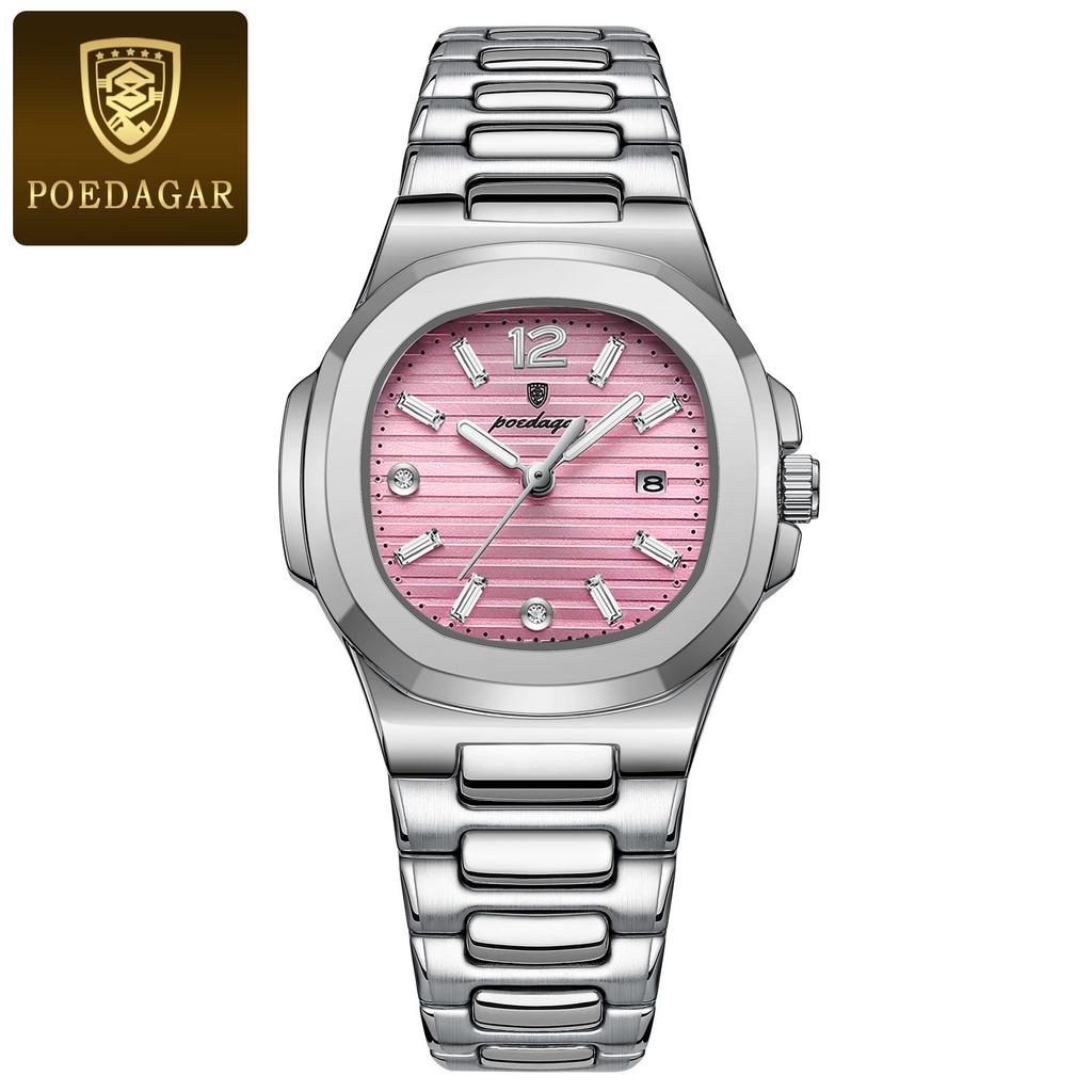 POEDAGAR Luxury Woman Watch Sports Quartz Ladies Watch for Women Waterproof Luminous Date Female Clock Dress Watches+box