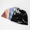 Tie Dye Knitted Hat for Women Japanese Fashion Retro Pile Hat Autumn and Winter Ins Trend All Match Cold Hat Baotou Hat