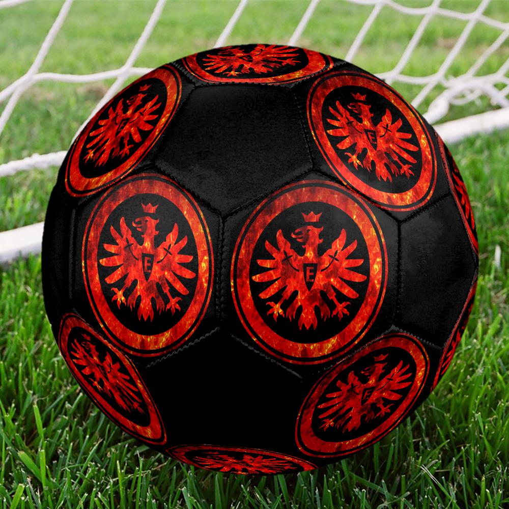 Frankfurt Football Indoor Soccer Ball Colorful Machine Stitched PVC Size 5 Team Training Competition Ready Durable High-Bounce Cool Sports Gift