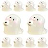 10Pcs Light in The Dark Ghost Figurines Miniatures Resin Crafts Ghost Statue  Aquarium