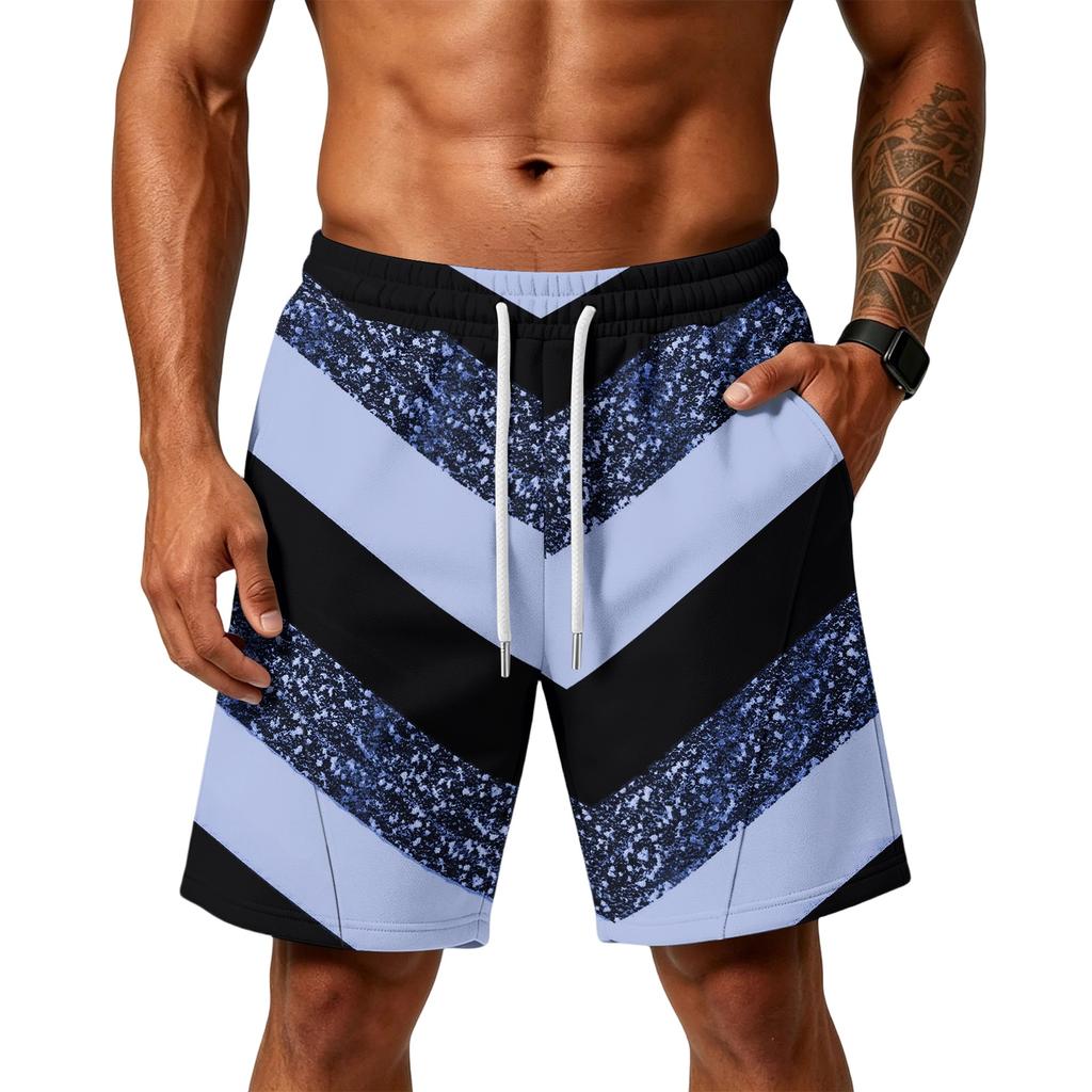 Men's Loose Fit Air Layer Athletic Shorts with Pockets Elastic Waistband Drawstring Gym Training Beach Casual Shorts