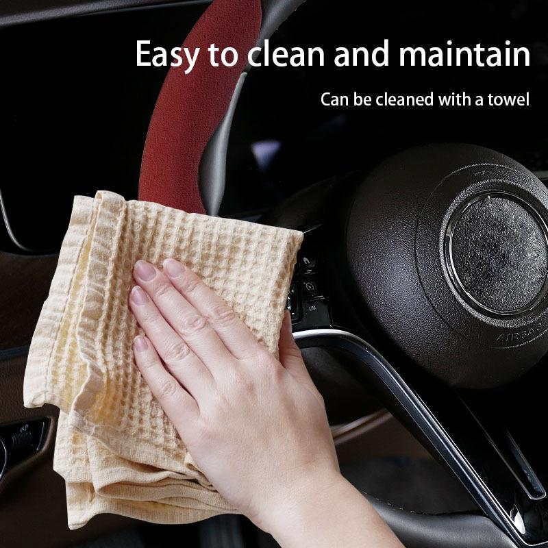 Car Steering Wheel Cover With Cat Paw Shaped Frosted Material, Anti Slip, Ultra Thin, Secure, For Tesla, Honda, Mazda, Etc