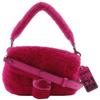 Getigerte Handtasche CP995 2WAY-Schultertasche pink Kunstpelz Damen Gebraucht