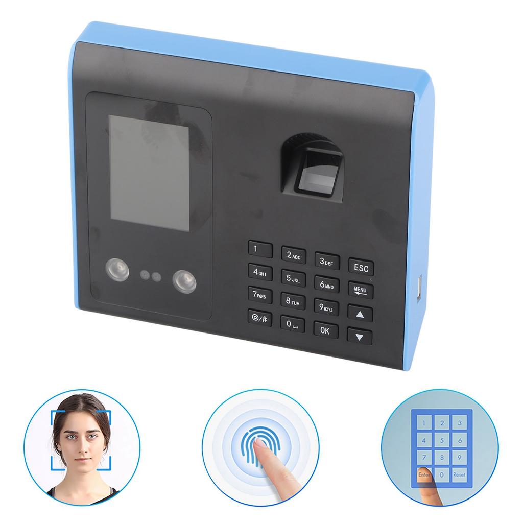 Intelligent Attendance Machine Face Fingerprint Recognition Password Time Clock