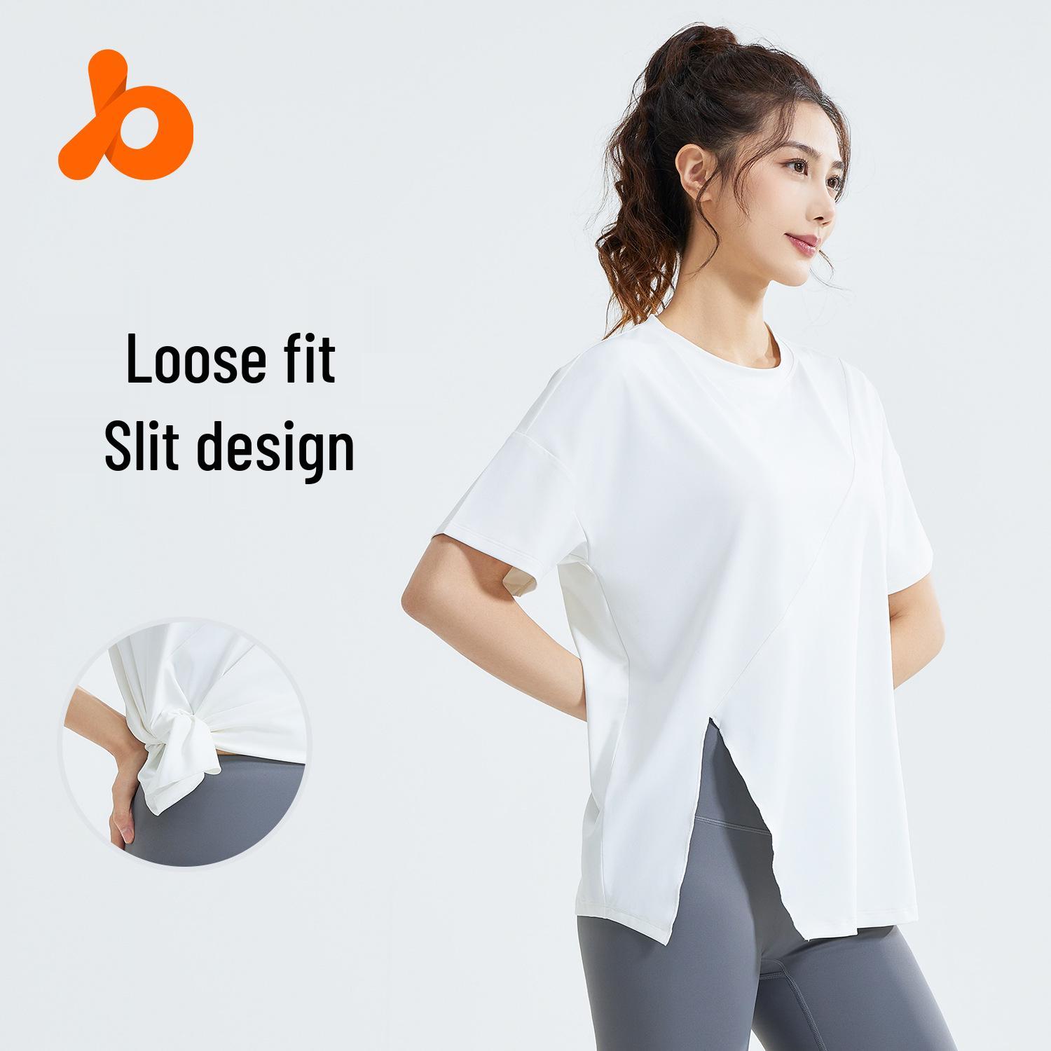 

Juyitang Spring & Autumn Loose Fit Yoga T-Shirt for Running M
