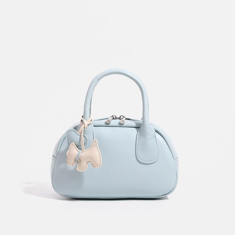 Sweet Macaron Color Shell Bag Handbag Super Milk Lychee Pattern Crossbody Bag Design Sense One Shoulder Crossbody Bag Bag