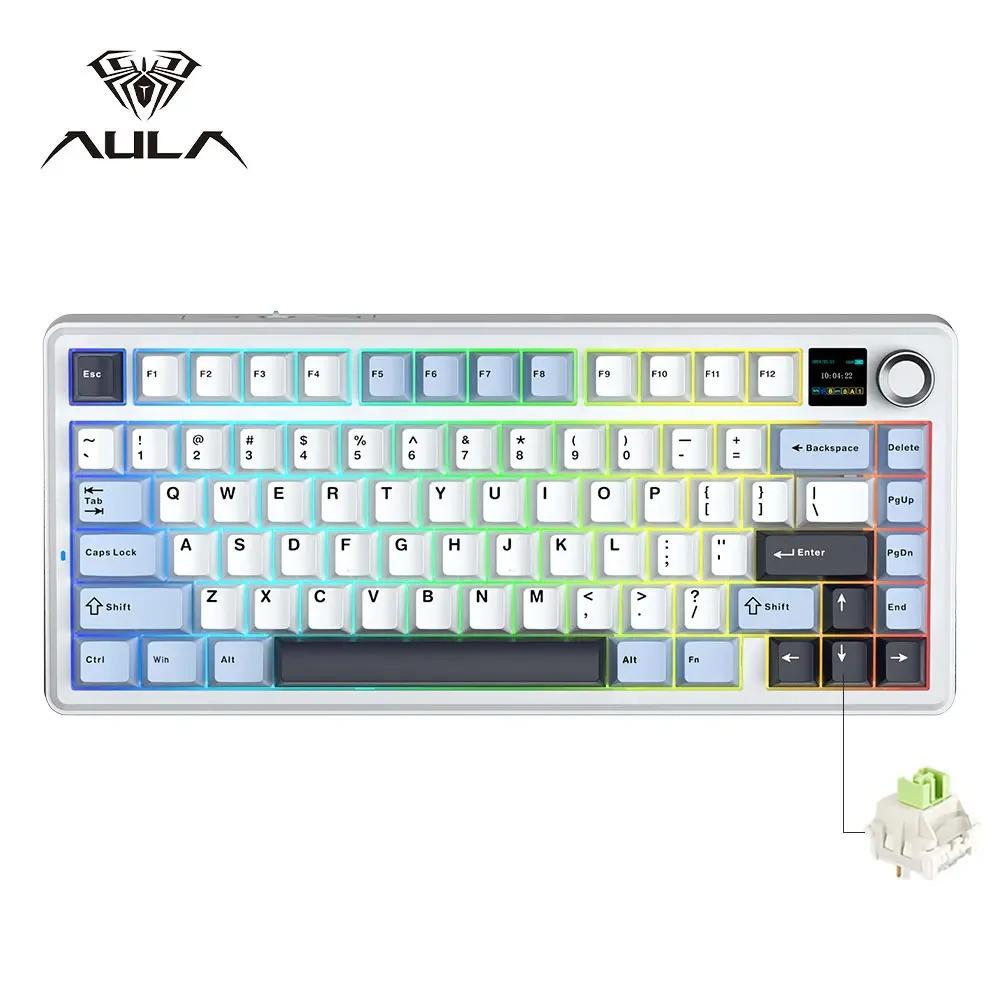 Wolfspider F75max Tri-Mode Wireless RGB Mechanical Gaming Keyboard with Customization and Side Engraving.