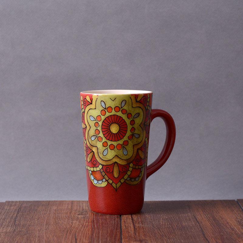 Kreative Keramiktasse mit Griff, kreative Kaffeetassen, Milch, Frühstückstassen, Trinkgeschirr für Zuhause und Büro gray