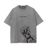 Anime Inosuke Tshirts Oversized Vintage Washed KKimetsu No Yaiba T Shirt Tanjirou Zenitsu Kyoujurou Tops Tees Man  Cotton