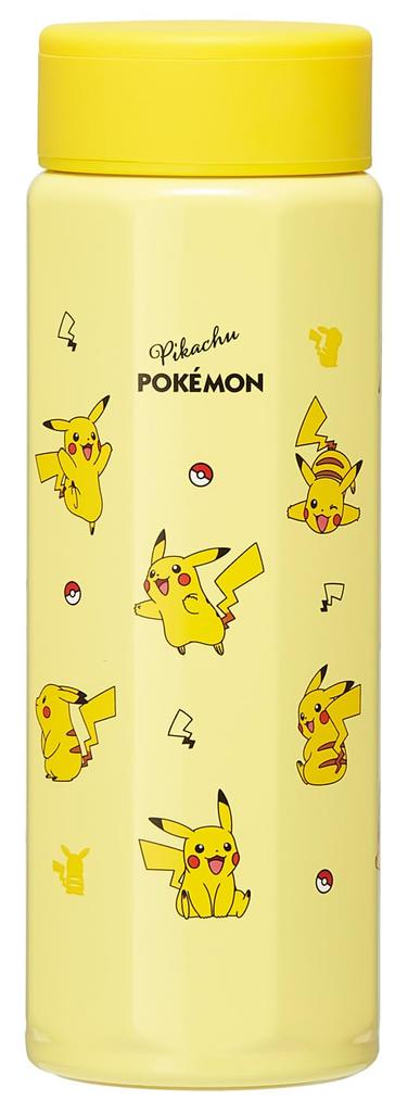 Skater Stainless Steel Mug Easy to Octagonal Insulated for Hot and Cold Pikachu for Bottle, 500ml, Hold, Shape, Drinks, Pokémon Design, Boys, STO5-A