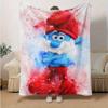 1pc, Smurf Blanket Soft & Cozy Throw for Home Decor, Couch Cover, Outdoor Use, Travel