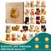 Christmas Advent Calendar Ornament 24-day Countdown Pomeranian Dog Figure Blind-box Hanging Decor For Holiday Festive Decoration