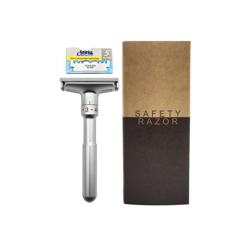 Men's Dual-Sided Alloy Shaving Razor Organizer Base