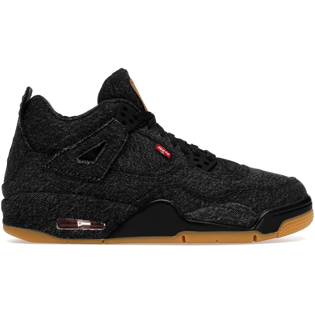 

Кроссовки Jordan 4 Retro Levi s Черные (GS) (Бирка Levi s)(AQ9103-001) 36