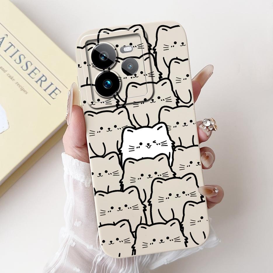 For Realme GT7 Pro 5G Case RMX5010 Cute Fashion Cartoon Cover Soft TPU Phone Case For Realme GT 7 GT7 T GT7T 5G Back Cover Coque