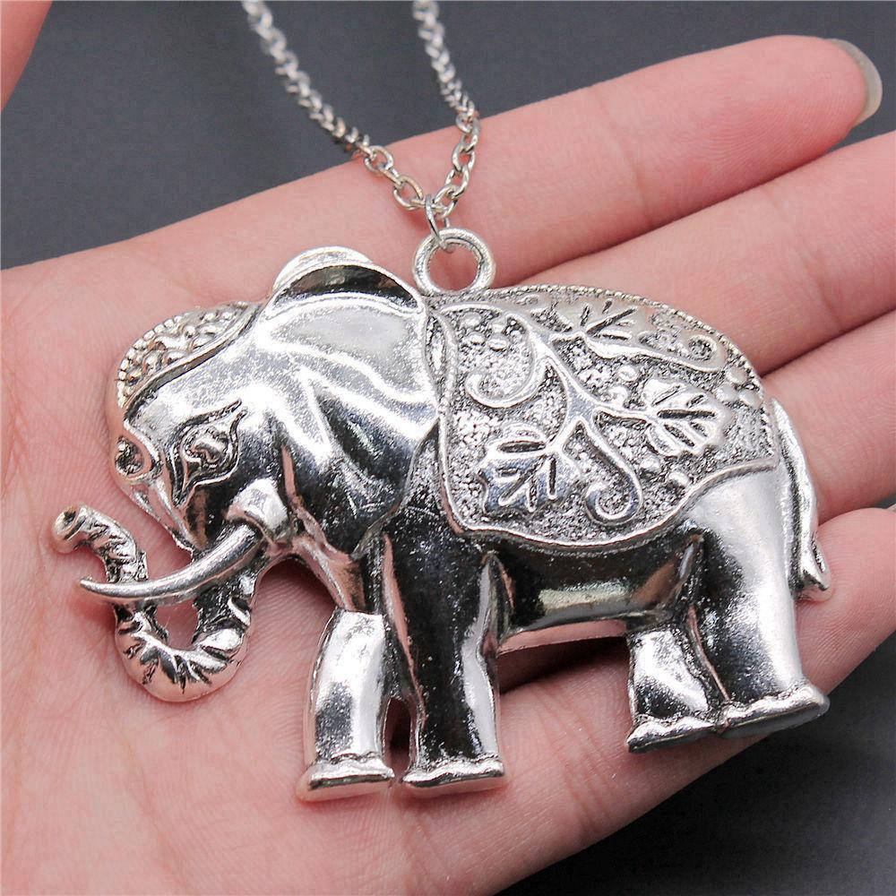 45cm Or 70cm Long Chain Necklace Elephant Kids' Jewelry Materials QN026