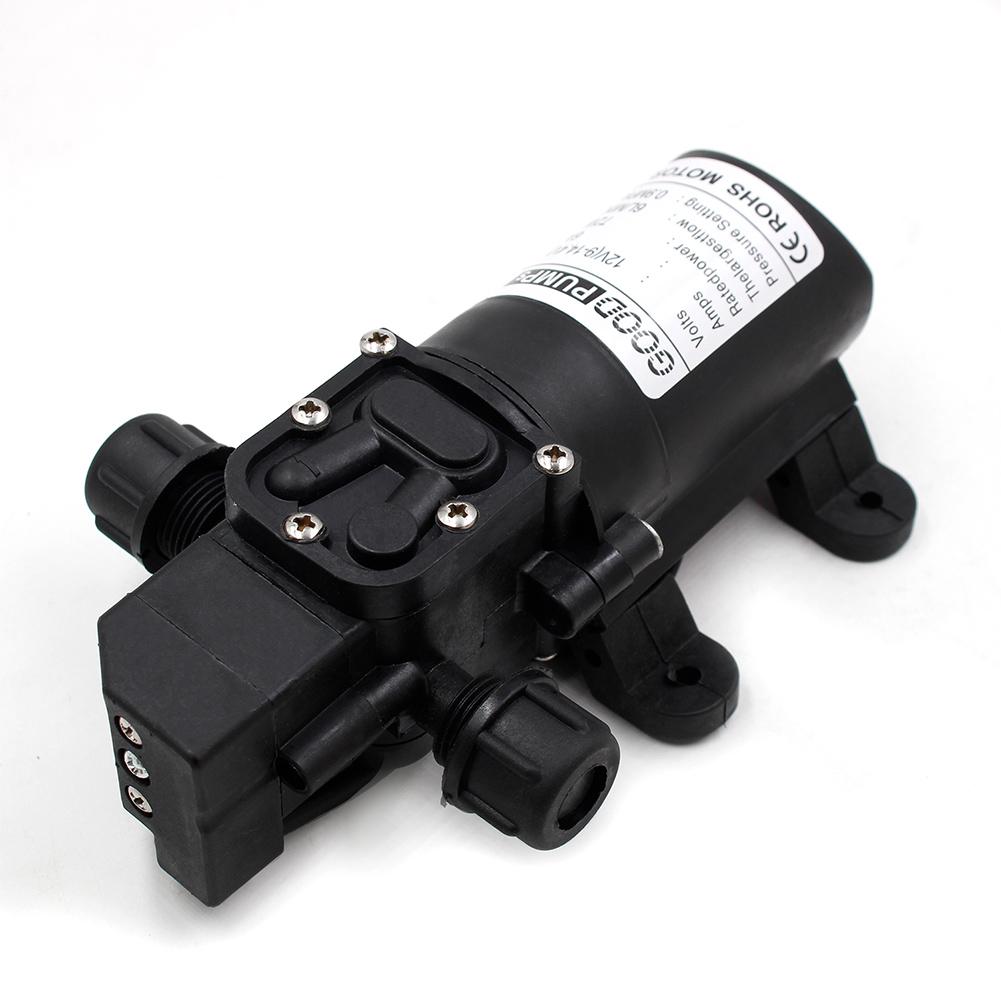 Pompă de apă cu micro diafragmă de înaltă presiune 12V 72W Comutator automat cu autoamorsare 130PSI 6L/Min Pompă de apă pulverizator