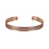 Vinterly Pure Copper Magnetic Bracelets Adjustable 8mm Knot Magnet Cuff Bangle Vintage Health Energy Jewelry Women Men Resizable