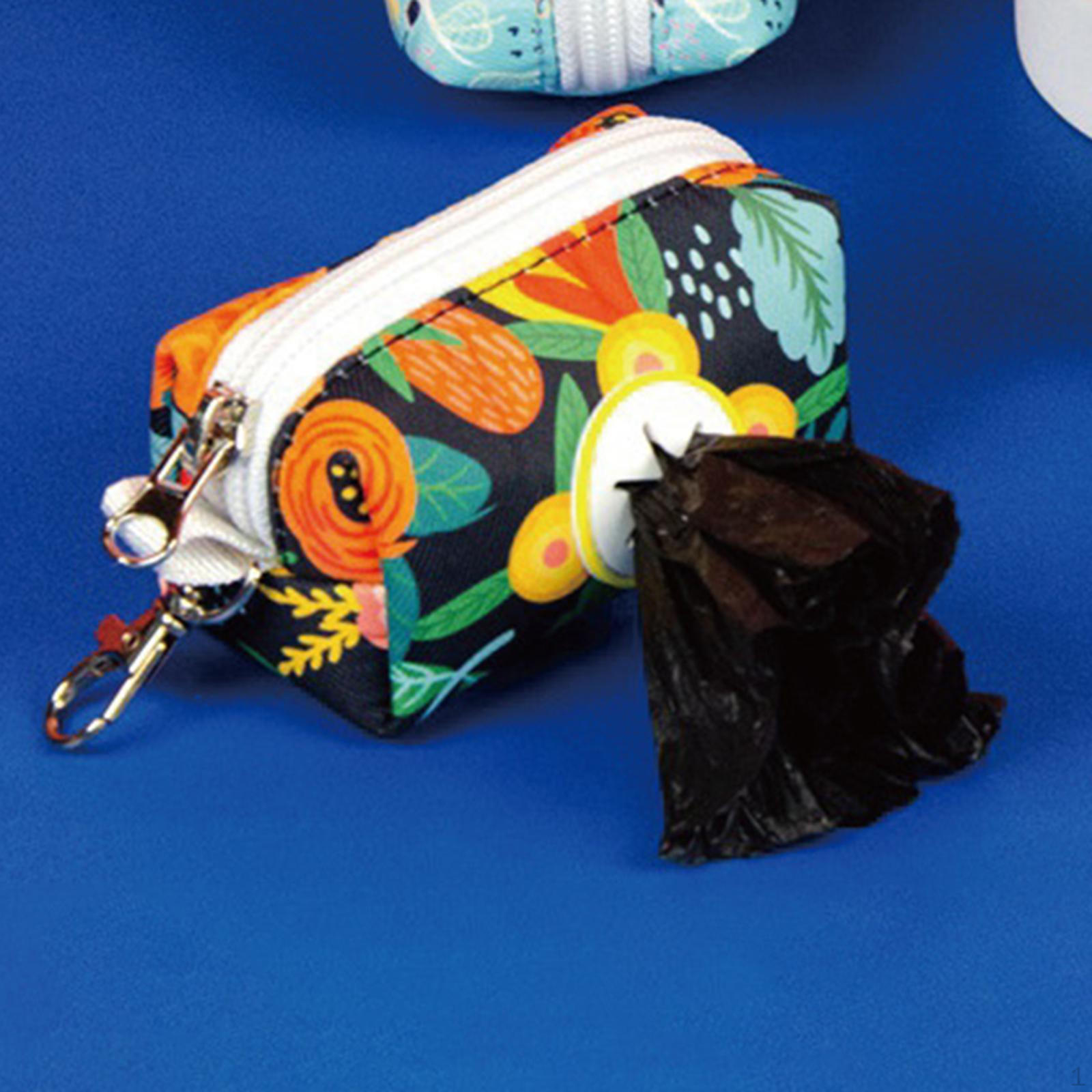 

Держатель для собачьих какашек, диспенсер для отходов домашних животных, переноска для мусора, многоразовый, для кемпинга Colorful Black