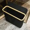 1 Storage Basket, Storage Shelf, Large Paper Holder, 12 Rolls Of Toilet Paper, Storage Rack With Lid, Oxford Cloth + Bamboo Stor