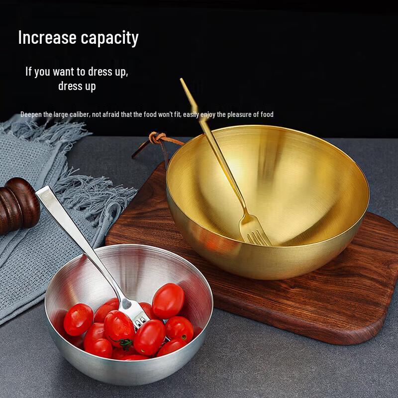 Korean Style Stainless Steel Noodle Bowls