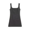 French daughter style polka dot suspender dress set, early spring spice girl bow bottom T-shirt top two-piece set