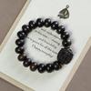 Bodhisattva Agarwood Kynam Sandalwood Men's Bracelet with Chen Gui Bao Buddhist Beads - Three-Sided Buddha Ethnic Style