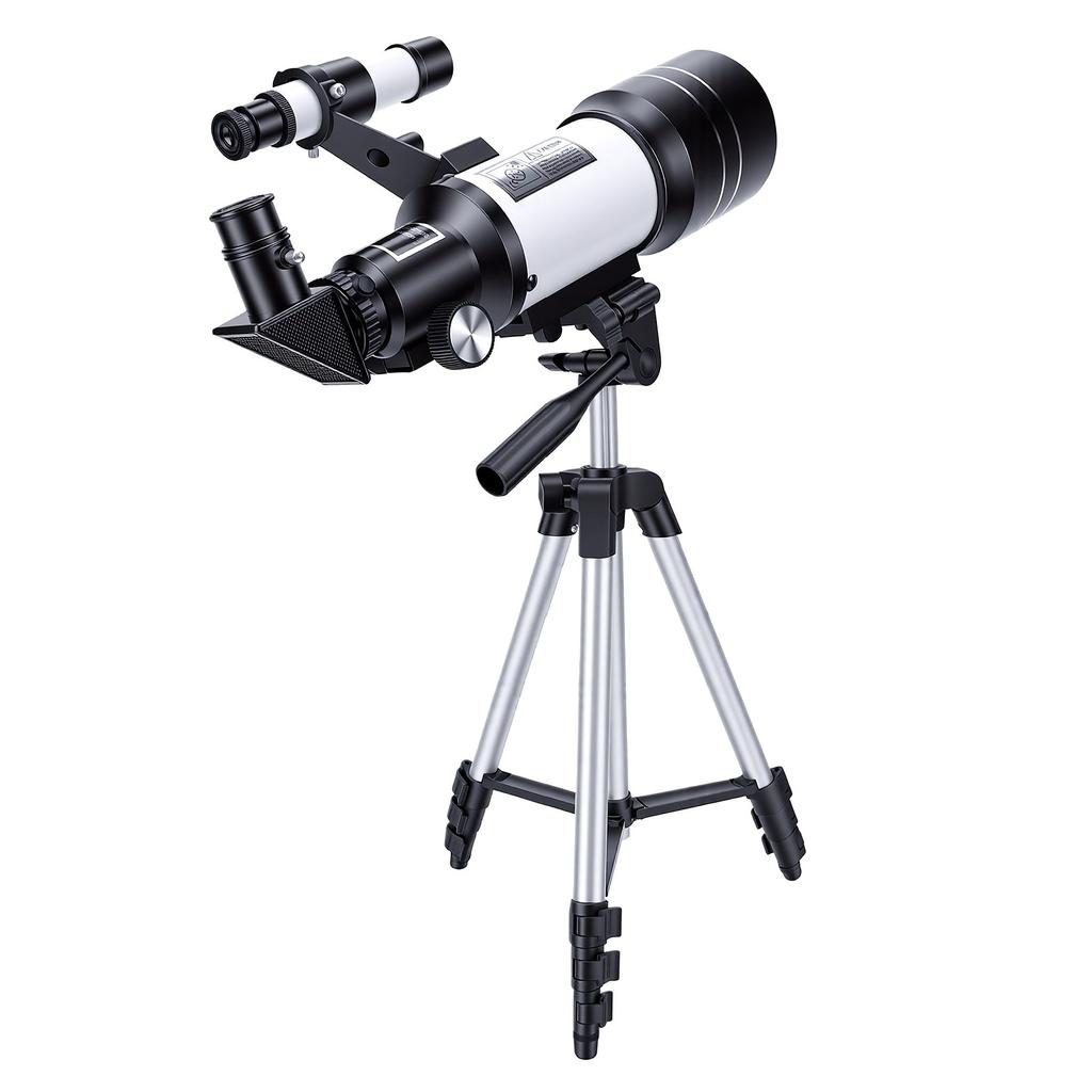 Astronomy Telescope for Kids Adults 70mm Aperture 300mm Focal Length HD Portable Refractor Telescope with Tripod for