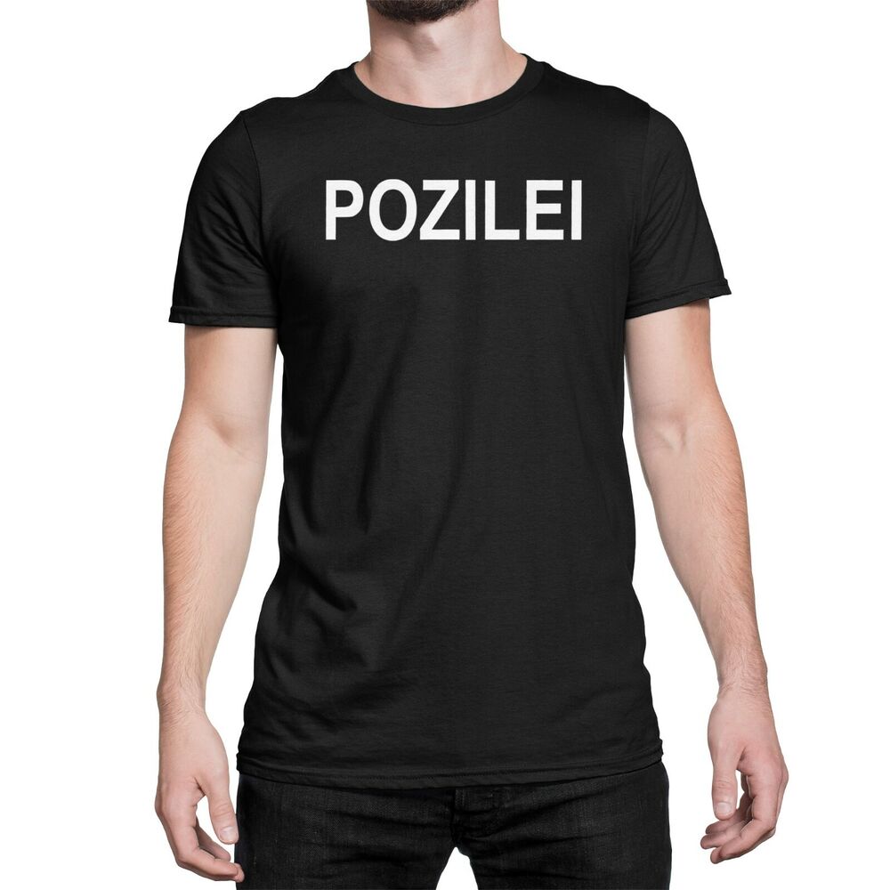 

Веселая футболка унисекс премиум-класса Pozilei Attention Not Police
