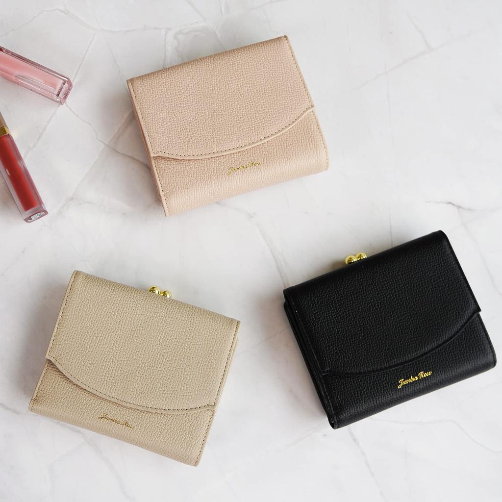 Jewel Narrows Genuine Leather Wallet [Mirage Wallet] Bifold Wallet with Clasp Closure No.15152