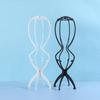 20inch Folding Wig Stand Plastic Portable Hat Display Stand Adjustable Durable Barbershop Fashion Model Holder Home Salon Use