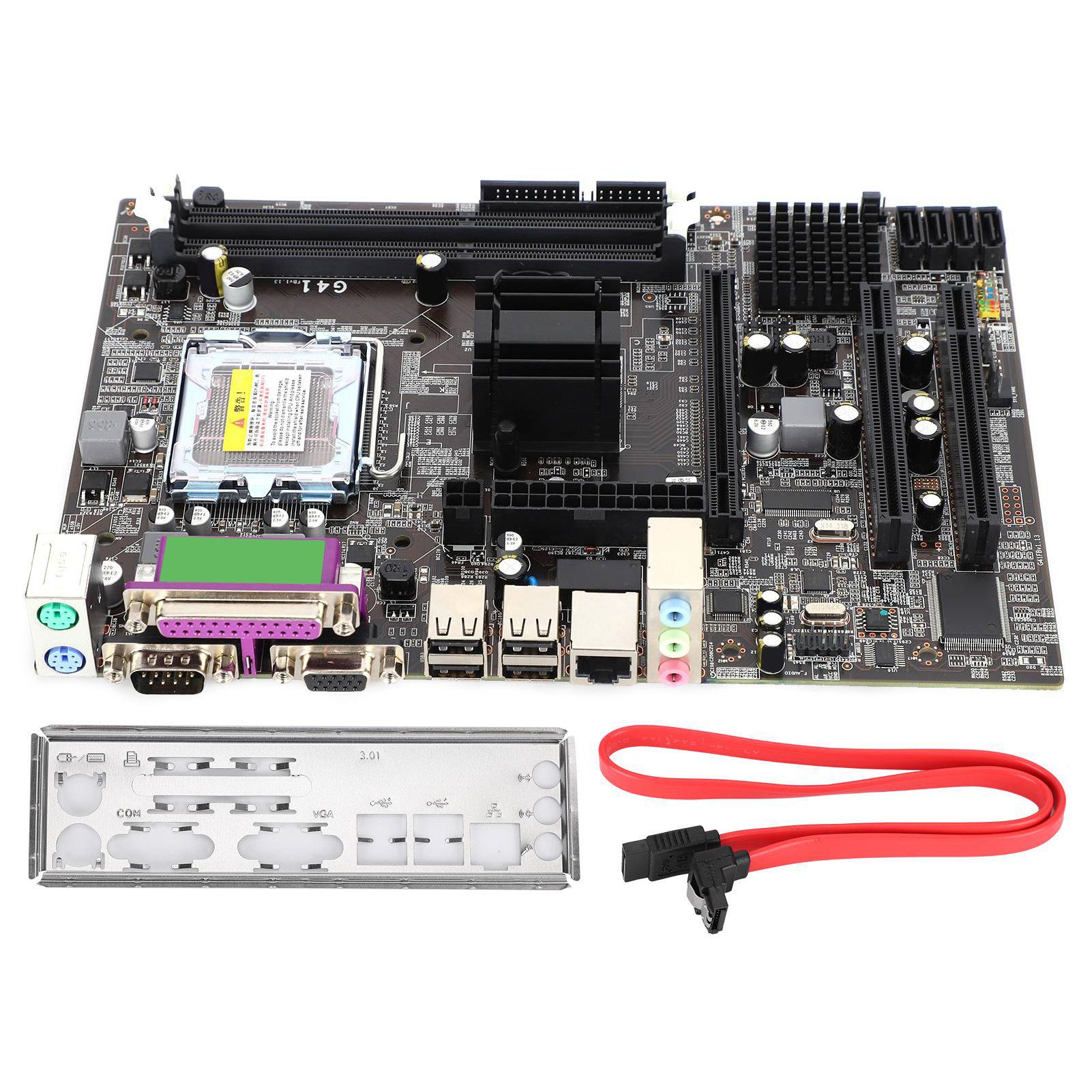 

Motherboard LGA 771 DDR3 G41 Chip Dual Channel Desktop Computer Mainboard Accessories