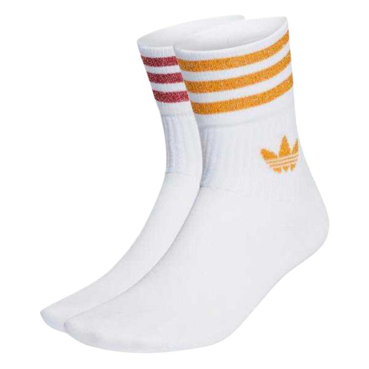 Adidas Originals Trefoil Collection Crew Socks Women s 2 Pack White HC9563 XS