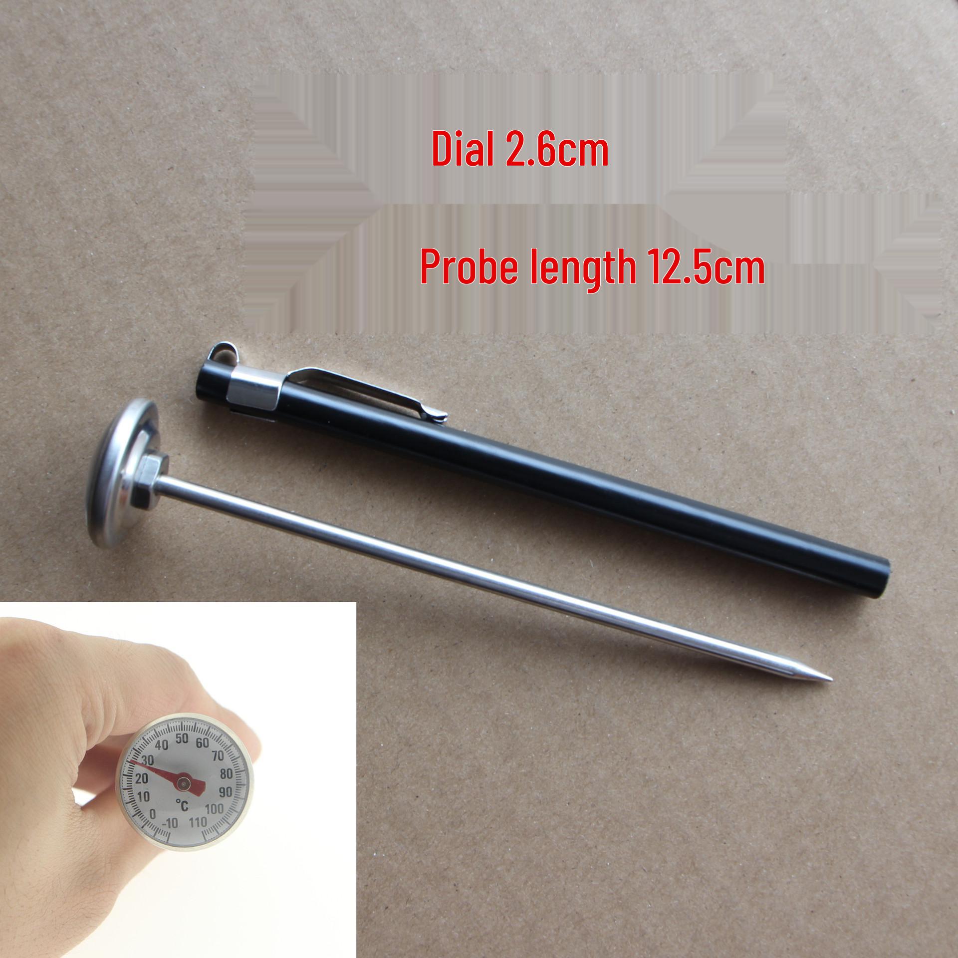 Stainless Steel High-Temp Bimetallic Oil Temperature Gauge for Deep Fryers
