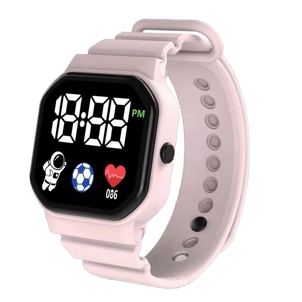 Digital Sports Watch Waterproof Electronic Watch Unisex LED Wrist Watch Battery Powered Birthday Gift for Boys Girls