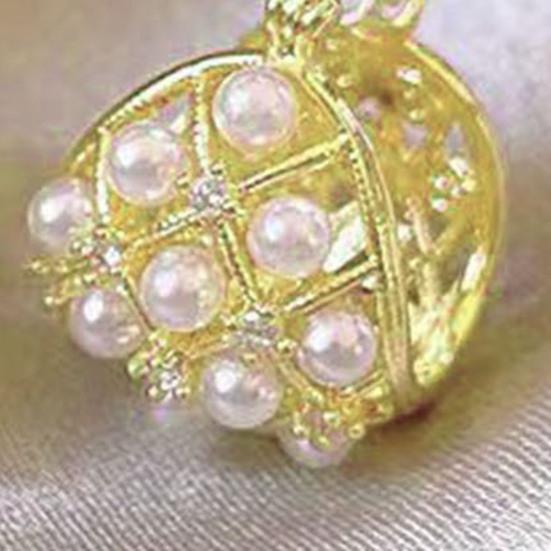 1 Pair Retro Style Earrings Imitation Pearl Honeycomb Shape Earrings Lightweight Comfortable Mini Earrings Jewelry Gift