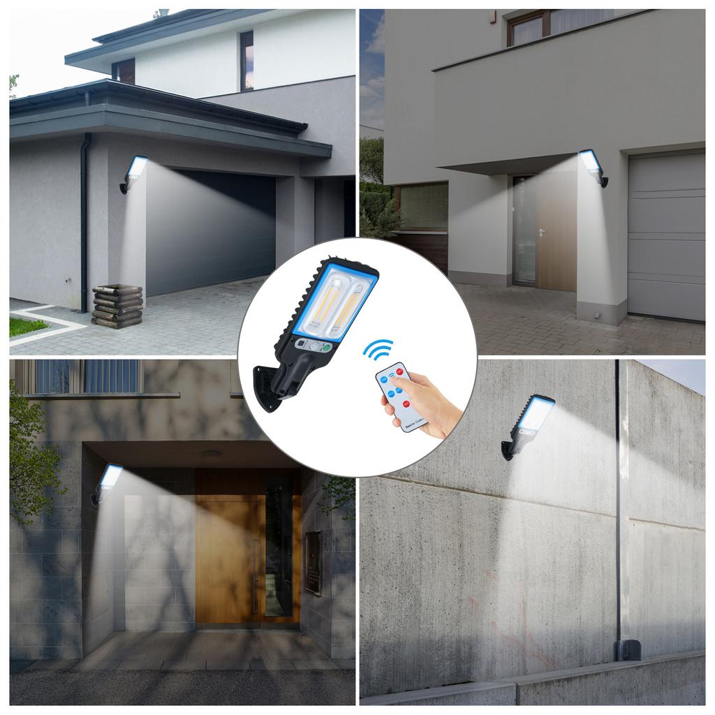 Solární venkovní zahradní světlo Domácí venkovní vodotěsné čidlo Venkovské dvoře Super jasné LED nástěnné svítidlo