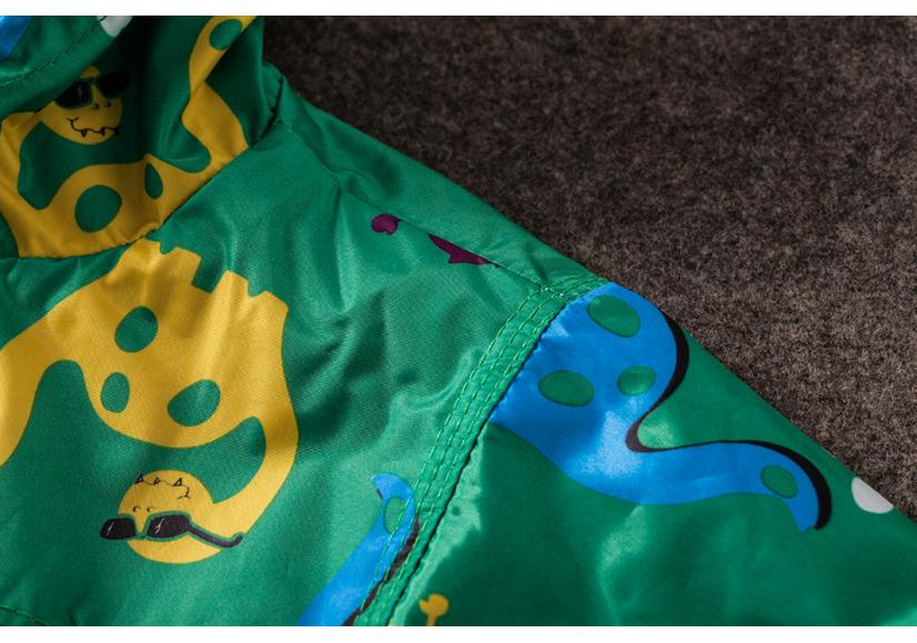 Girls' Cute Flower Windproof Waterproof Hooded Jacket - Kids Spring/Autumn 2016 Collection