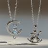 New Accessories Fashion Diamond-encrusted Animal Pendant Versatile Rabbit Cat Alloy Necklace Necklace