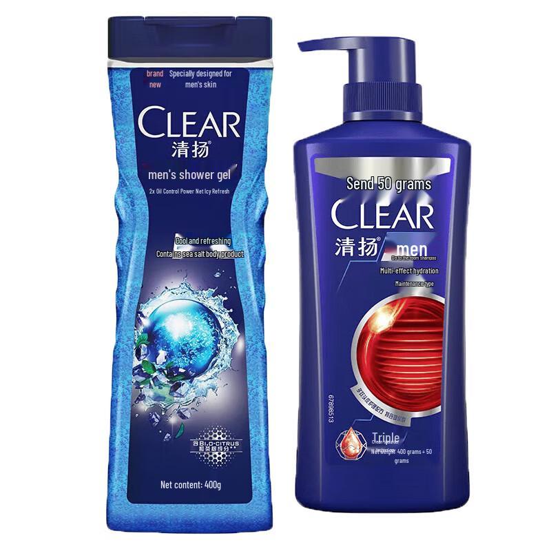 

Clear & Fresh Men s Anti-Dandruff Shampoo & Shower Gel Combo