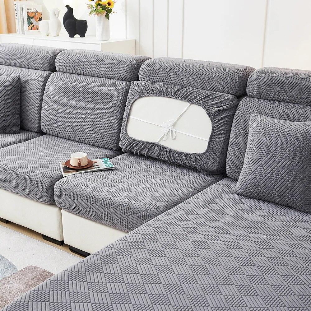 Elastic Sofa Covers for Living Room Sofa Cushion Cover Geometric Couch Cover Pets Corner L Shaped ChaiseSofa Seat Slipcover