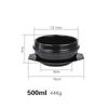 Rice Pot Korean Mixed Stone Pot Stone Cuisine Casserole High Temperature Potted Rice Pots Cooking Soup Tableware