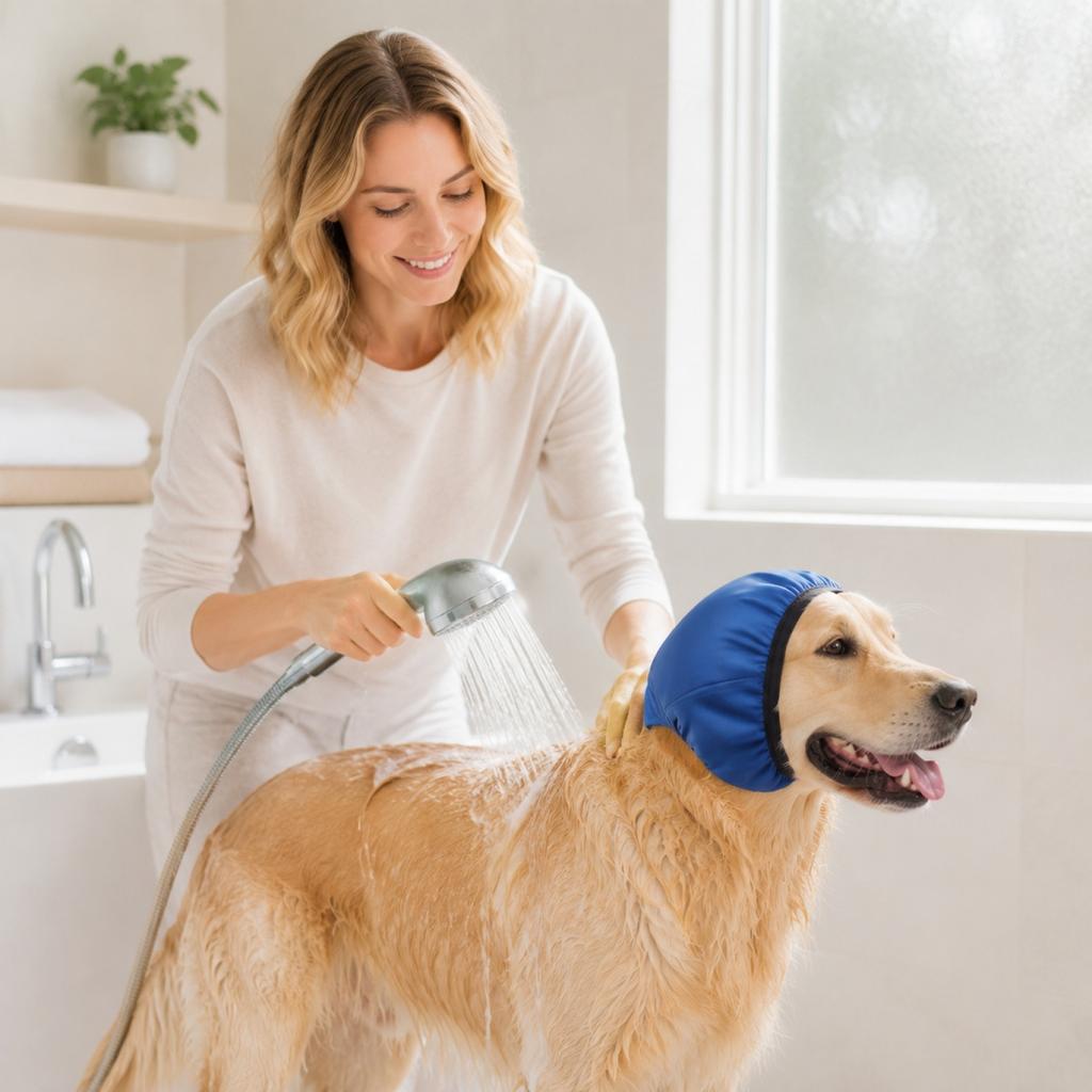 Hundeohrenabdeckungen zum Baden und Schwimmen - Lärmreduzierende Haustier-Ohrenschützer für die Fellpflege