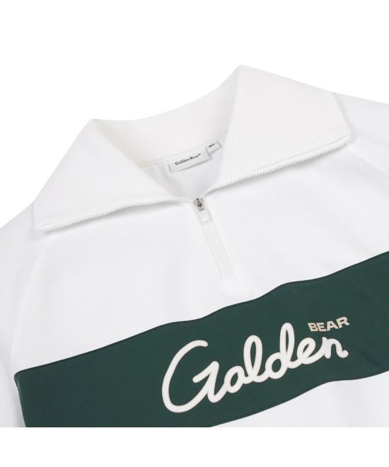 Goldeunbeeo (W) Chest Boarder Half Zip-Up T-Shirt G5Tam26271Whx