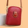 Pu Leather Shoulder Satchel For Lady Soild Color Compact Phone Purse And Handbag Women Luxury Design Crossbody Bags