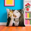 Faye WWebster Singer Pillow Case Pillow Case Plush Fabric Soft Double Sided Print Home Sofa High Quality Cushion