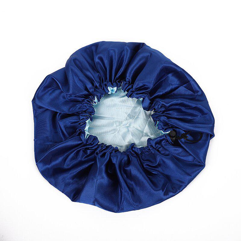 European & American Double-Layer Satin Adjustable Sleeping Cap
