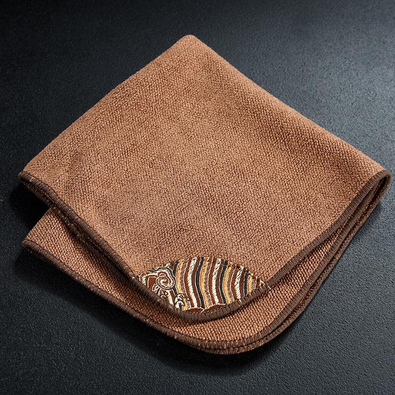 Chinese Style Tea Towel Cloth Thickened Absorbent Soft Table Cleaning Tea Cloth Towel Cloth Home Tea Ceremony Accessories New