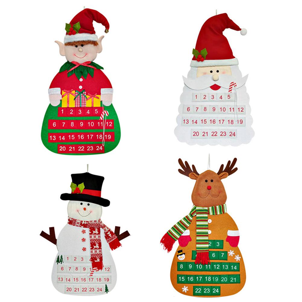 Adorable Holiday Countdown Calendar Holiday Countdown Calendar Felt Christmas Calendar Long-lasting Use Delicate Craftsmanship