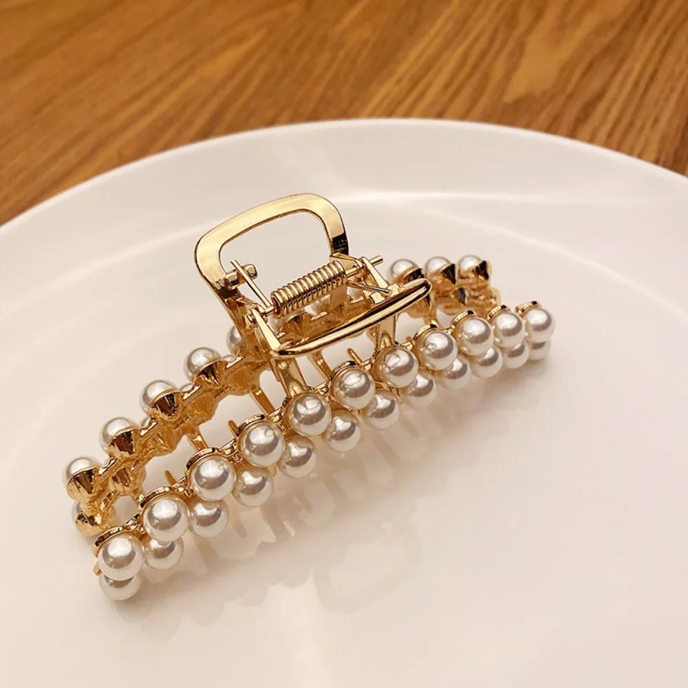 Full Rhinestone Hair Claw Crystal Hair Clips Barrettes Ponytail Hairpins Women Girls Hair Styling Accessories Ornaments Hairgrip